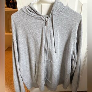 Divided Heather Gray Zip-Up Jacket